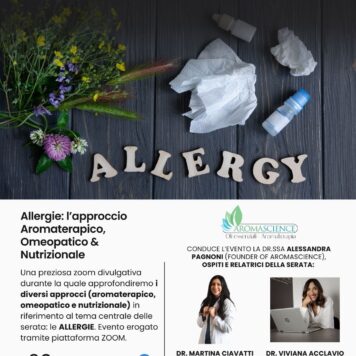 Allergie: Aromaterapia, Omeopatia, Nutrizione